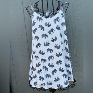 Kaleigh Carah Mixed Material Tank Top